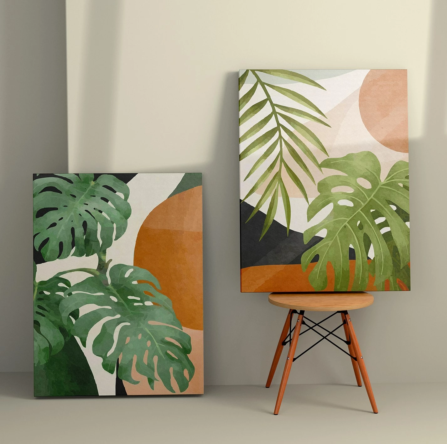 Pikturë dekorative në kanavacë (2 copë), Wallity, 2KNV4299, 50x70cm