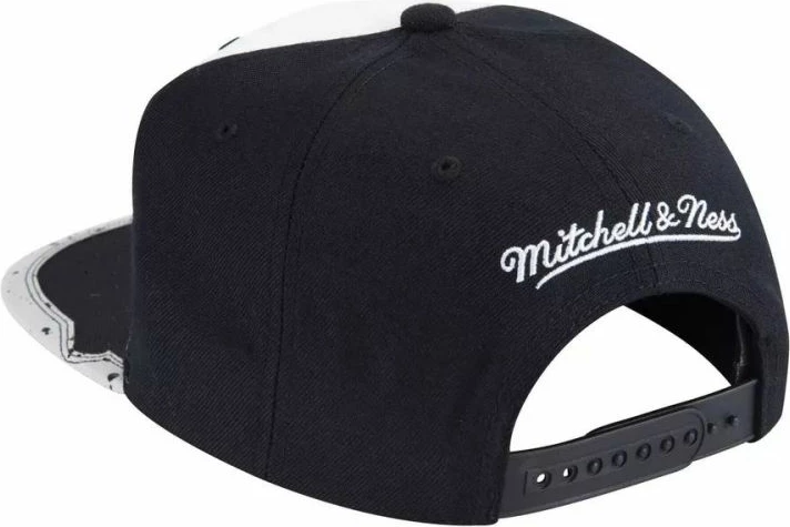 Kapelë Mitchell & Ness për meshkuj, e bardhë dhe e zezë
