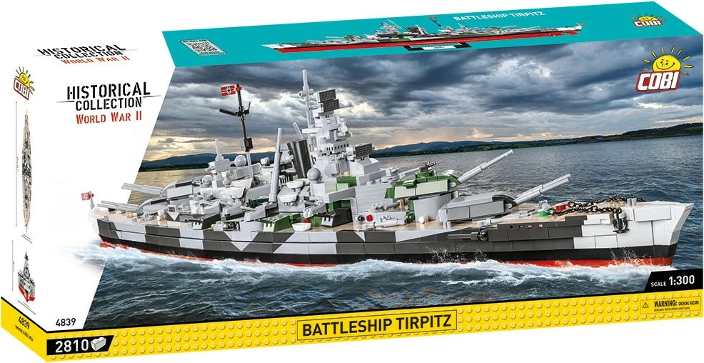 Set ndërtimi Cobi Klocki Battleship Tirpitz, 2810 pjesë, plastikë, Historical Collection