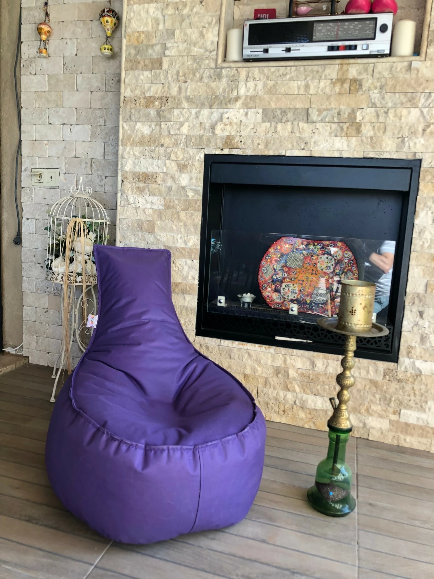 Qese ulëse e butë, ngjyrë vjollcë, Atelier del Sofa, Aktif