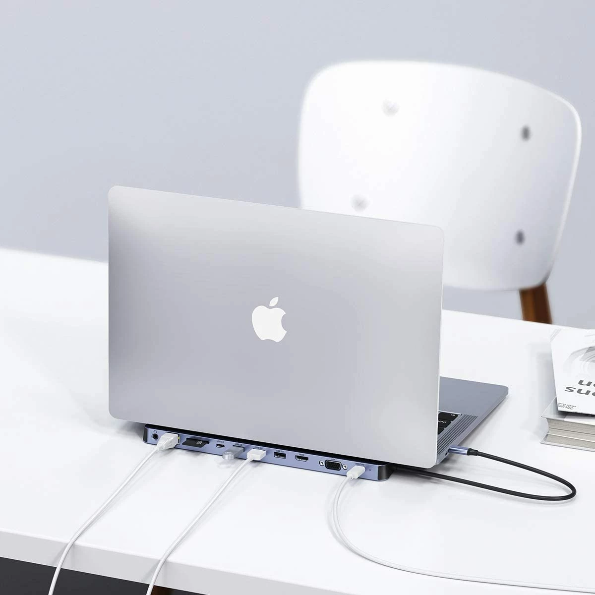 Stacion docking / adapter HUB USB-C Choetech HUB-M20 11n1 100W PD 4K, gri, në kuti