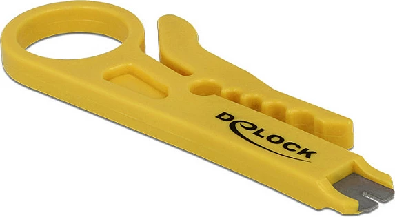 Mjet për zhveshje kabllosh DeLOCK, 1-8 mm, 90 mm, i verdhë