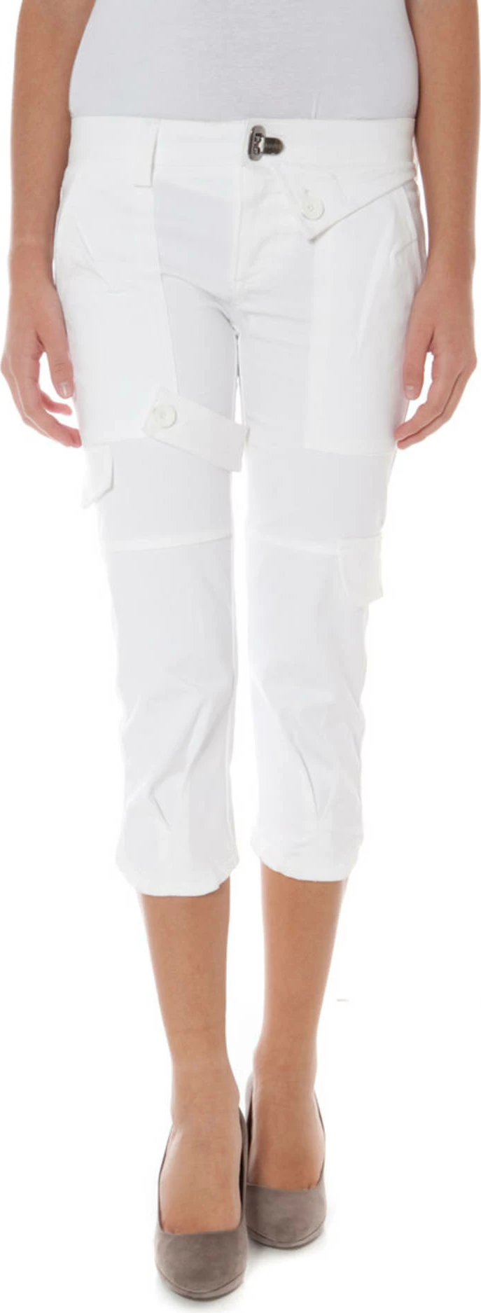 Pantallona pinocchietto PHARD femra, të bardha