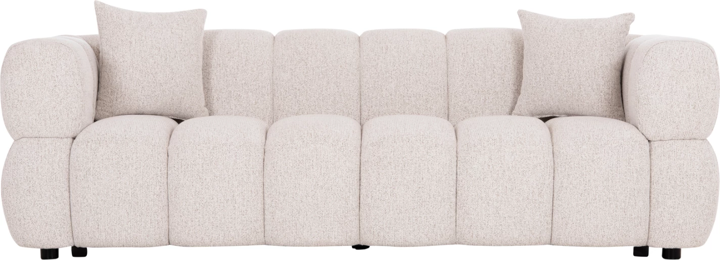 Divan treshe NORIKA, stof ecru, FH3331.02, 228x91x72cm