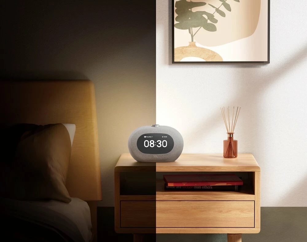 Altoparlant JBL Horizon 3 Bluetooth, radio DAB/DAB+/FM, orë alarmi me dy alarme, gri, set me kabllo rryme dhe antenë
