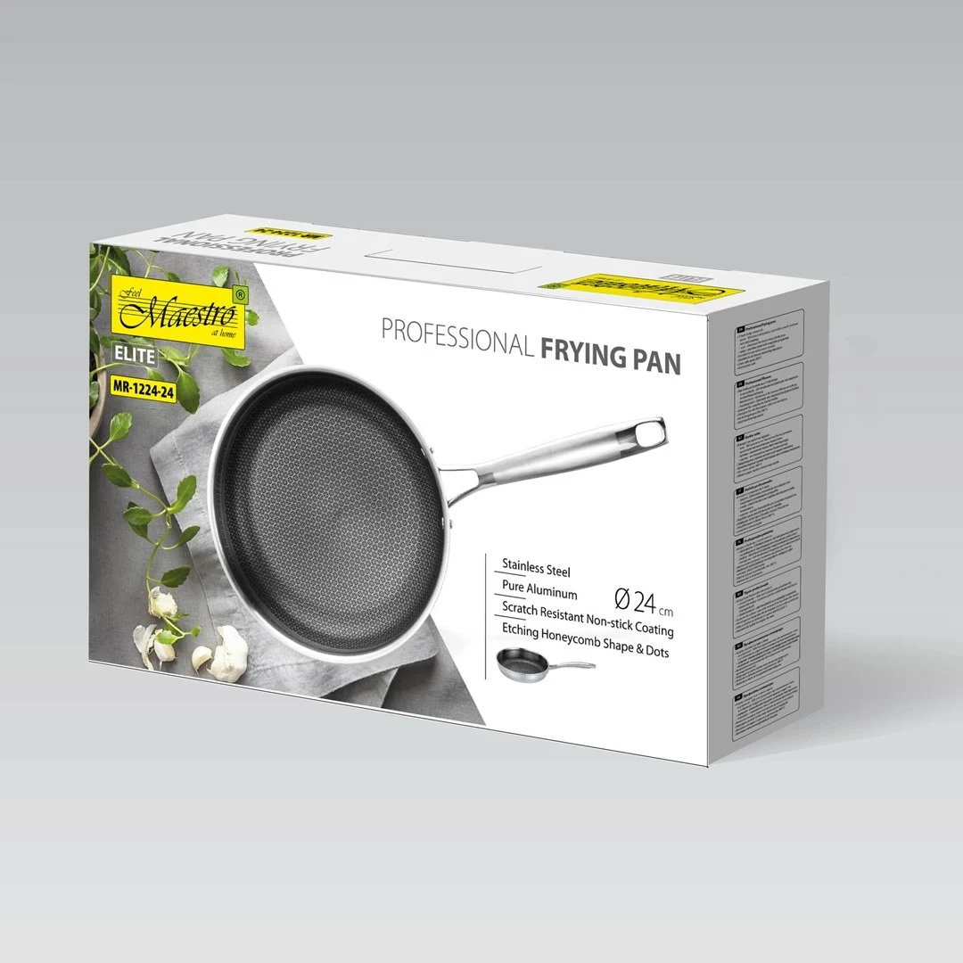 Tigan profesional Maestro MR-1224-26, 26 cm, argjend