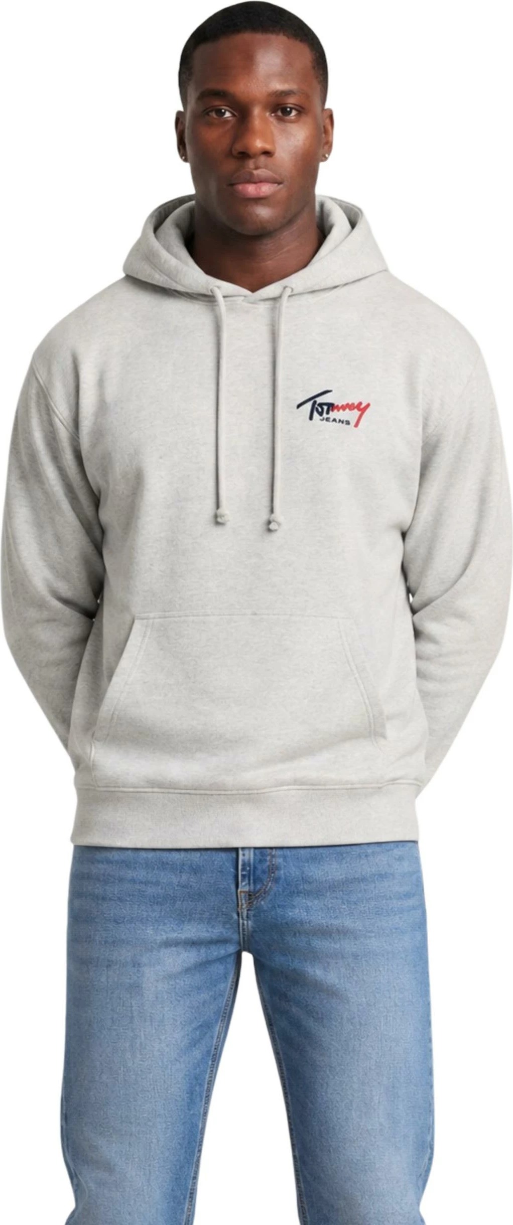 Duks me kapuç Tommy Hilfiger Jeans DM0DM22680 për meshkuj, i hirtë [Madhësia: XS]