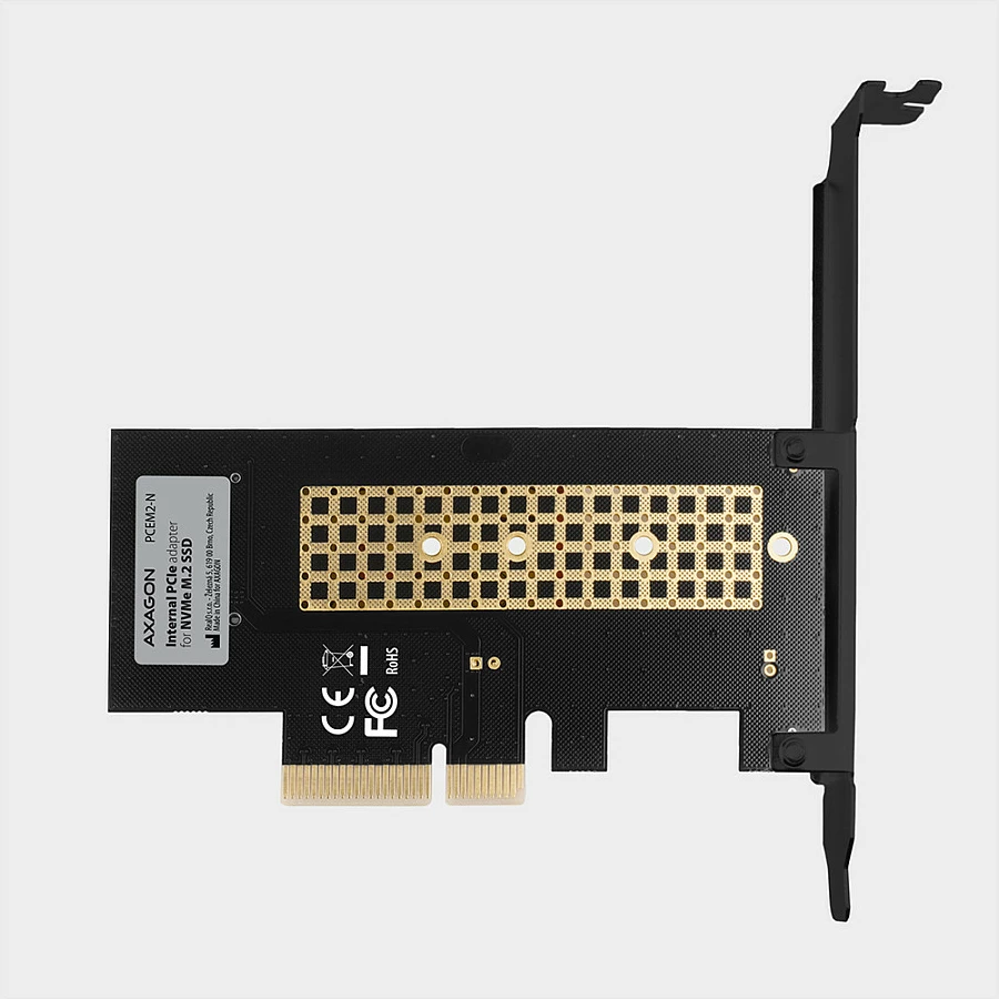 Adapter PCIe Axagon PCEM2-N, M.2 NVMe 2280, PCIe 3.0 x4, ftohje pasive