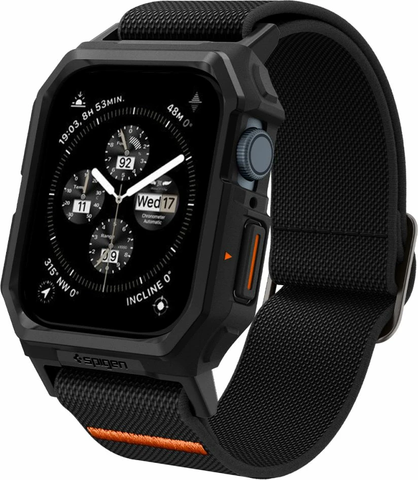 Mbështjellës Spigen Lite Fit Pro me rrip për Apple Watch 4/5/6/7/8/9/SE 44/45mm, e zezë