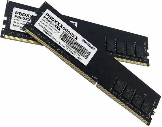 RAM Memorje Patriot Signature Line PSD416G3200K 16GB (2x8GB) DDR4 3200MHz CL22 UDIMM 1.2V, PCB e zezë, set 2 copë