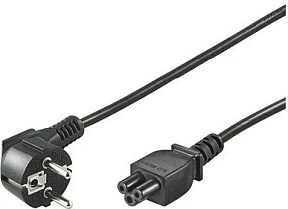 Kabëll rryme Goobay NK 114 S-180, 1.8m, Schuko në IEC C5, i zi