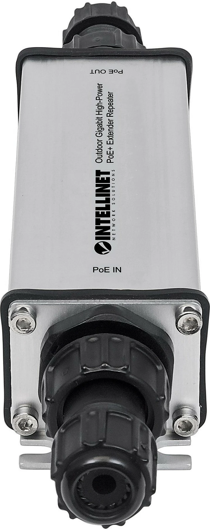 Zgjatues PoE+ Intellinet, Outdoor, Gigabit, High Power deri 100m, Zi/Gri