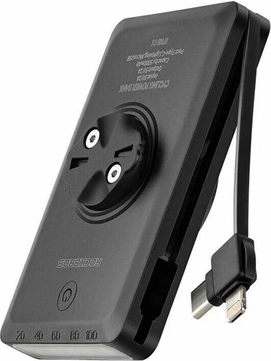 Dritë përpara biçiklete Rockbros JP008 me power bank 5000mAh 150lm, e zezë
