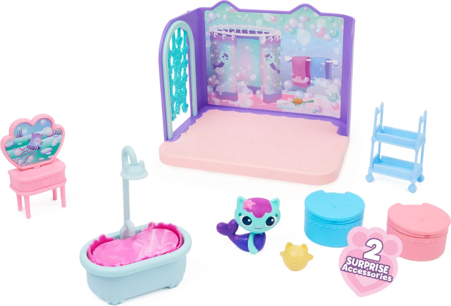 Gabby's Dollhouse - Mercat Primp & Pamper Bathroom Playset