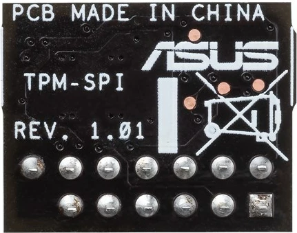 Modul TPM ASUS TPM-SPI 2.0, për pllakë amë, 13mm x 13mm, i zi