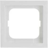 Kornizë për çelës/prizë Busch-Jaeger 1721-184K, 1 modul, 80x80 mm, IP20, e bardhë