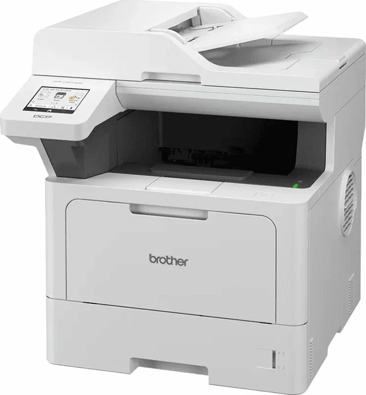 Printer multifunksional lazer Brother DCP-L5510DW (DCPL5510DWRE1), mono, A4, 48 ppm, duplex, Wi‑Fi/Ethernet, ADF, ekran me prekje 8.9 cm, bardhë