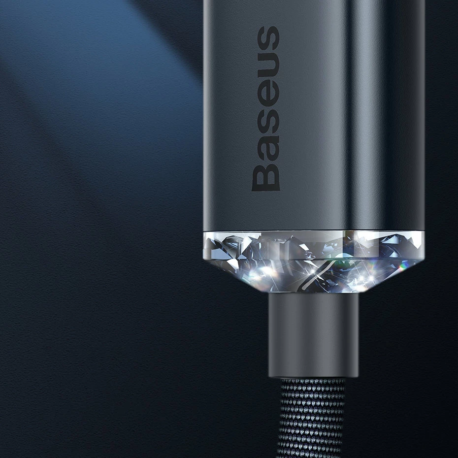 Kabllo Baseus Crystal Shine, USB-A në Lightning, 1.2m, 2.4A, Kaltër