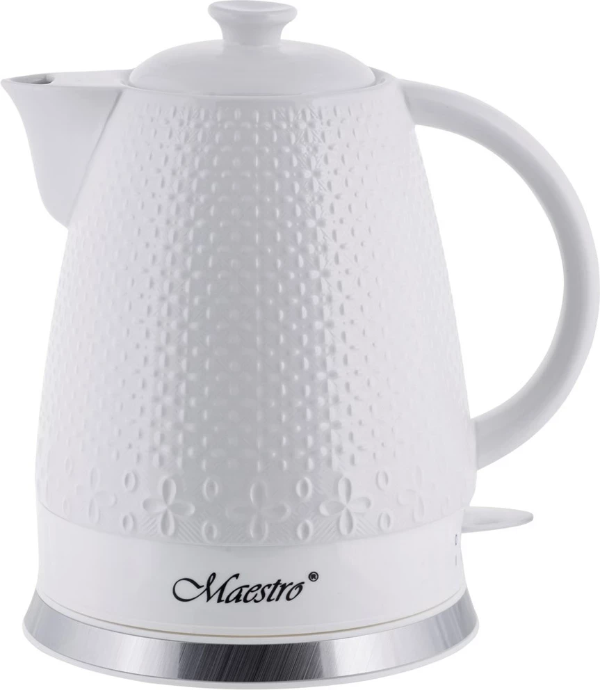 Ibrik elektrik Maestro MR-073, 1.5 L, 1500 W, Qeramik, Bardhë
