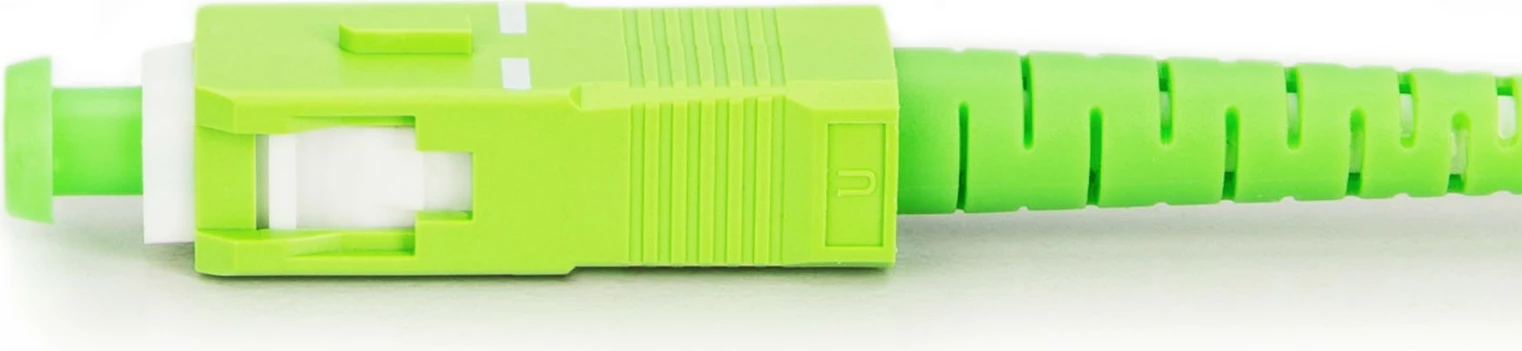 Kabllo optik Digitus LWL Patchkabel SCA-SCA 20m singlemode, e bardhë/jeshile