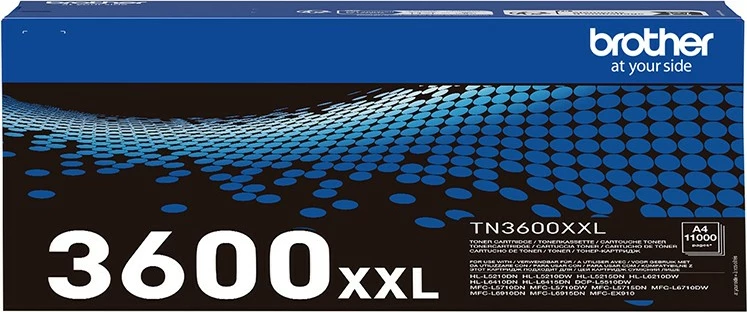 Toner Brother TN-3600XXL, 11000 faqe, i zi, 1 copë