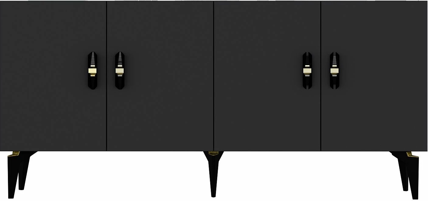 Konsol Skye Decor, ngjyrë antracit, Plus