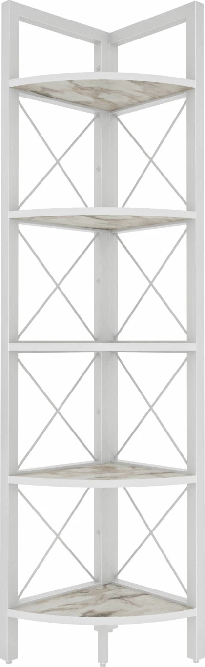 Raft librash modern, ngjyrë e bardhë, Skye Decor, Remo, 30.5x33x160cm