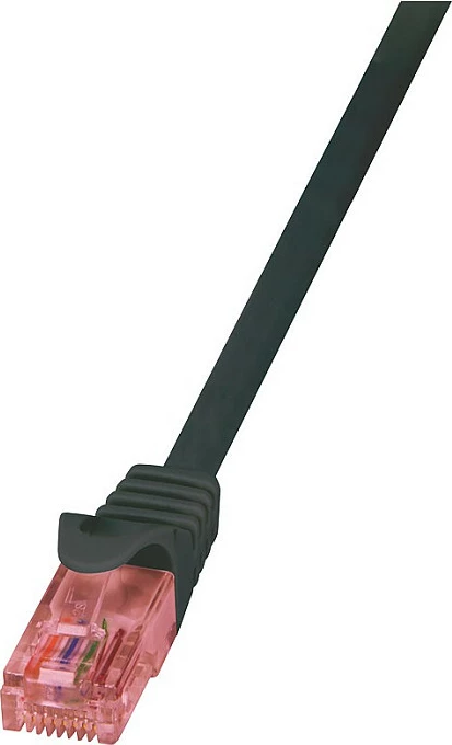 Kabllo rrjeti LogiLink PrimeLine Cat.6 U/UTP, 0.5 m, e zezë