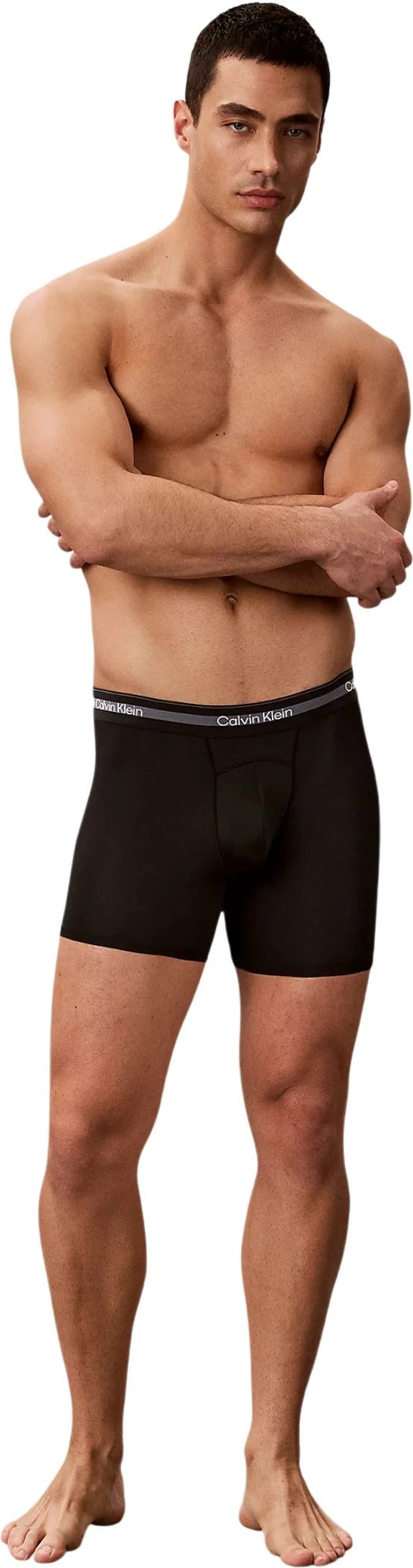 Të brendshme për meshkuj Calvin Klein Boxer Brief 3PK LV00NB4537, zeza/kafe [Madhësia: S]