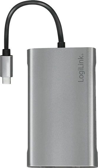 Docking station LogiLink USB-C USB 3.2 Gen1, 10-port, PD, argjendtë