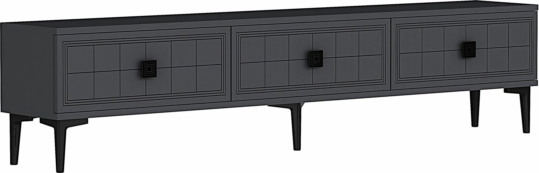Komodë TV Skye Decor, ngjyrë antracit, 180 cm