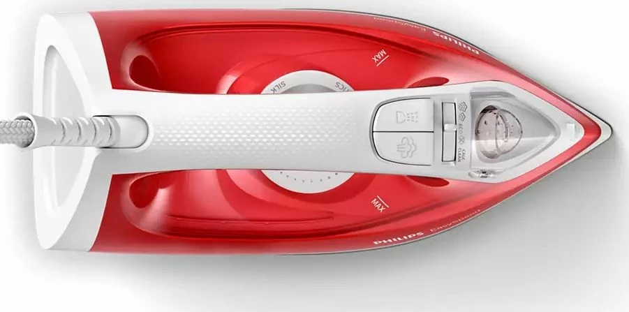 Hekur Philips EasySpeed GC1742/40 2000 W, rezervuar 220 ml, avull 25 g/min, boost 90 g/min, i kuq, me gotë për mbushje uji