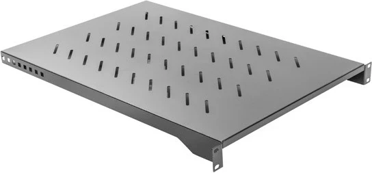 Raft për Kasë 19'' 1000mm 1U, ngjyrë e zezë