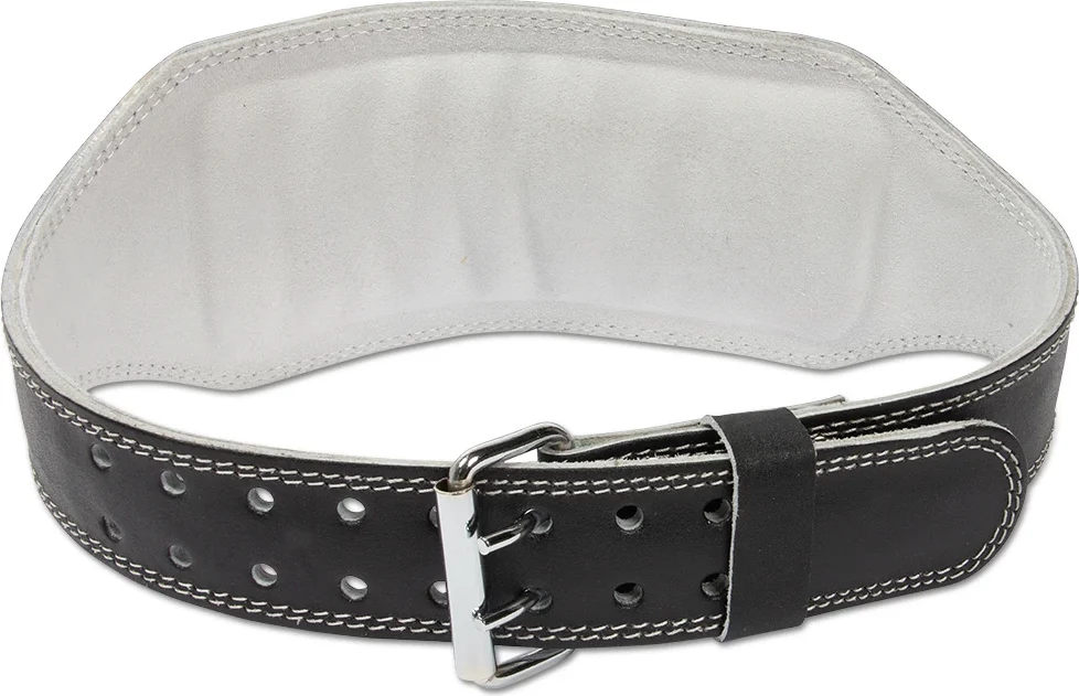 Gorilla Wear 6 Inch Padded Leather Lifting Belt - Black/Gold [Madhësia: L/XL]