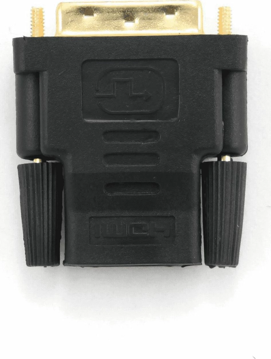 Adapter Gembird A-HDMI-DVI-2 HDMI në DVI-D (HDMI femër - DVI mashkull), gold-plated, Black