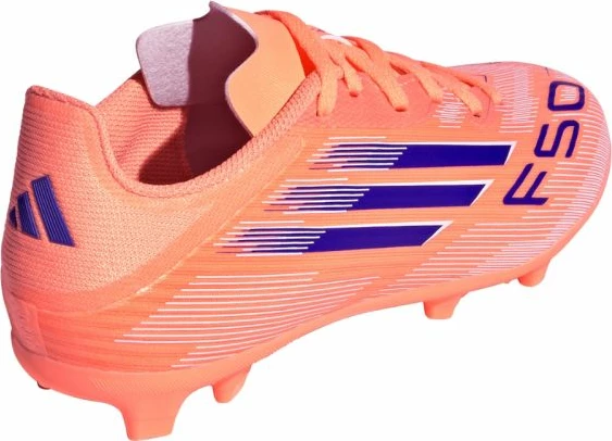 Atlete futbolli për fëmijë adidas F50, coral