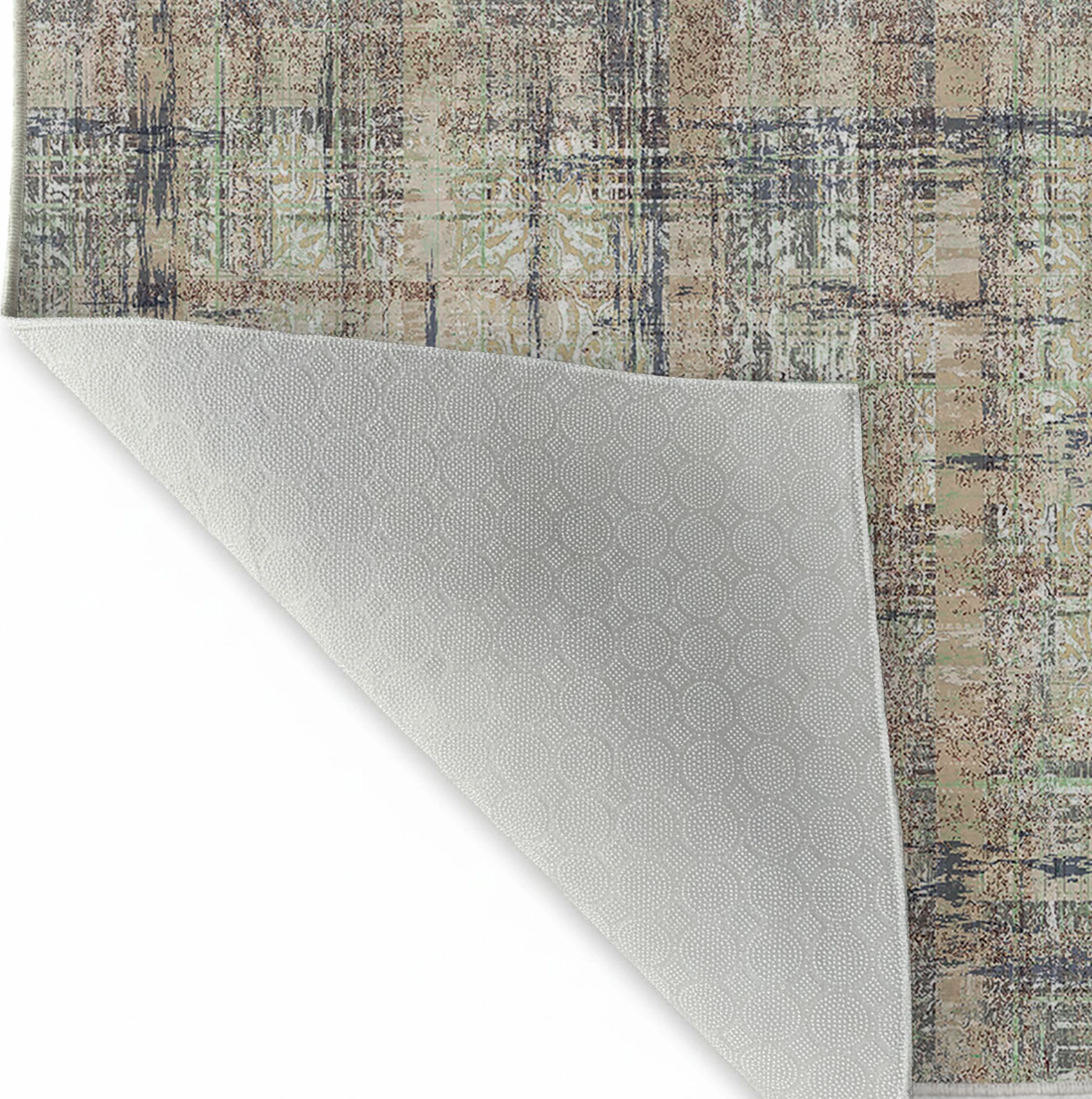 Qilim Conceptum Hypnose, 160x230cm, Exfab288-Klm, ngjyrë mink, e gjelbër, gri