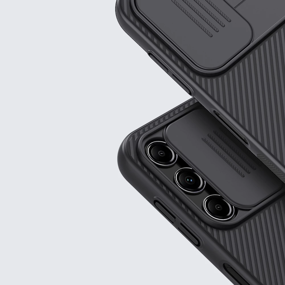 Mbështjellës Nillkin CamShield Case për Samsung Galaxy A14 5G / Galaxy A14, me kapak kamere, Kaltër