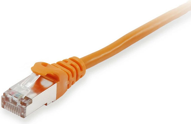 Kabllo rrjeti EQUIP Cat6 S/FTP Patch, 1m, RJ-45, PoE, portokalli