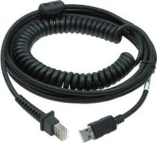 Kabllo Datalogic RS-232 në RJ-45, 5 m spirale, e zezë