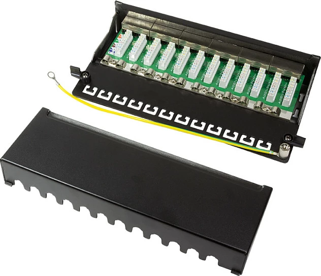 Patch panel LogiLink 12-Port Cat6 STP, desktop, i zi