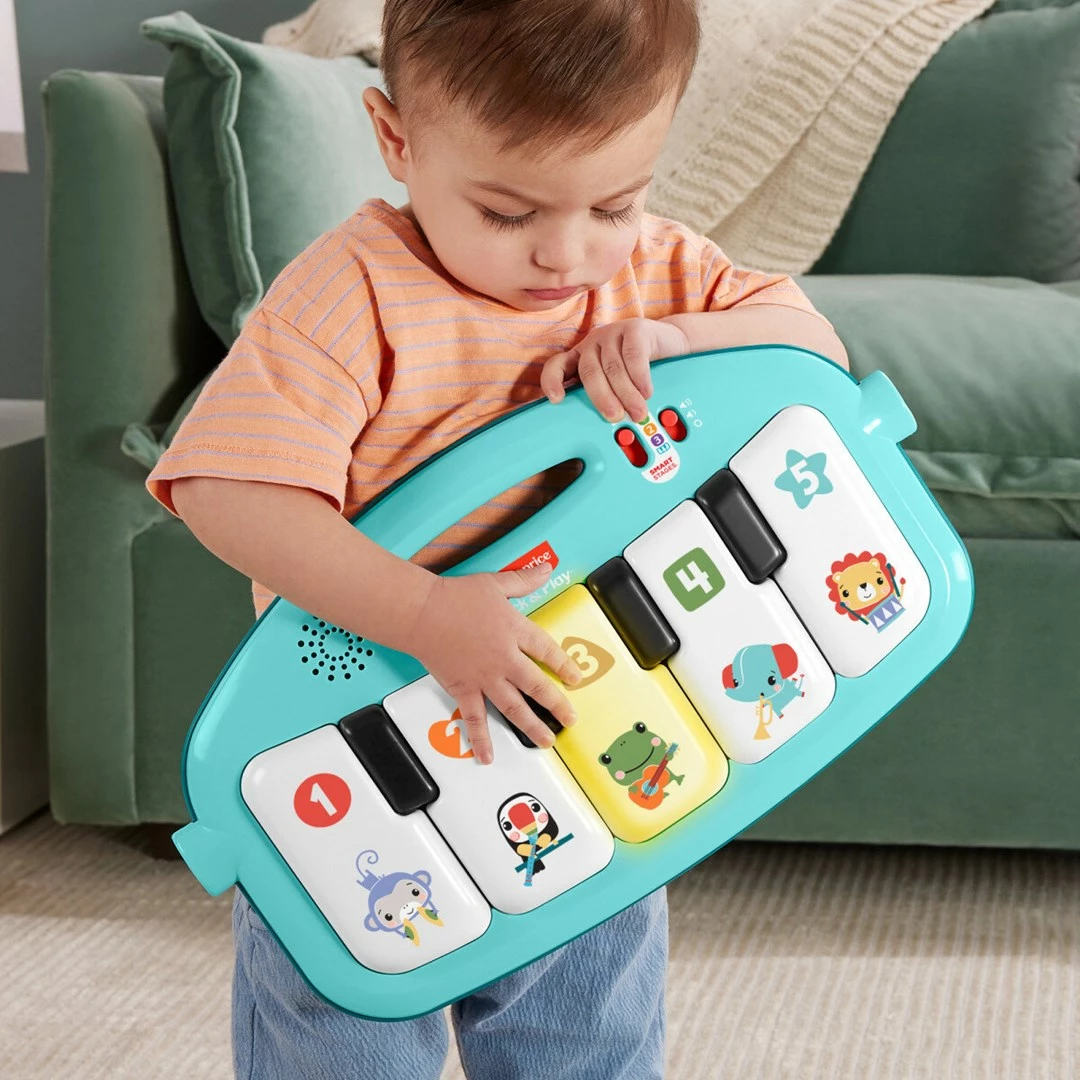 Tapet edukativ me piano Mattel Fisher Price HWY57, shumëngjyrësh