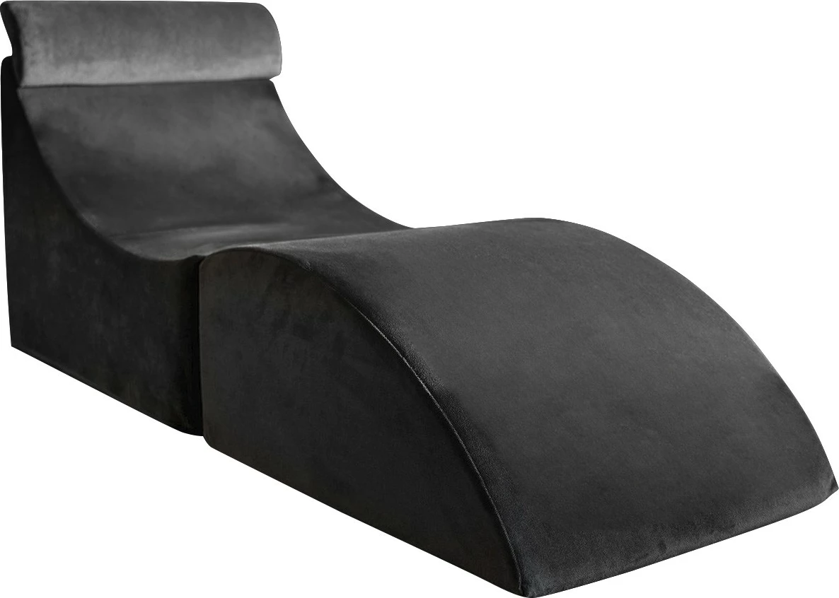 Divan Bella, kadife, ngjyrë antracit, Atelier del Sofa