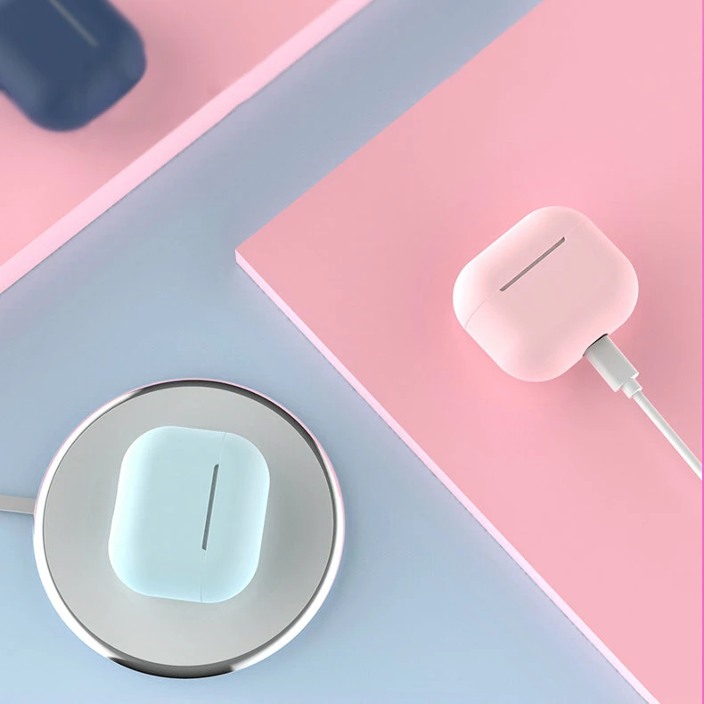 Mbështjellës Hurtel për AirPods 1/2, silikon i butë, i zi