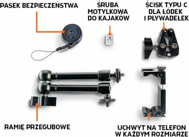 Mbajtëse telefoni për kajak Yakimasport, e zezë