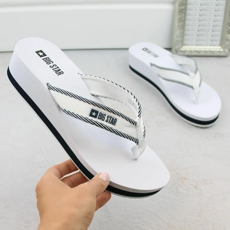 Flip-flops Big Star femra, të bardha