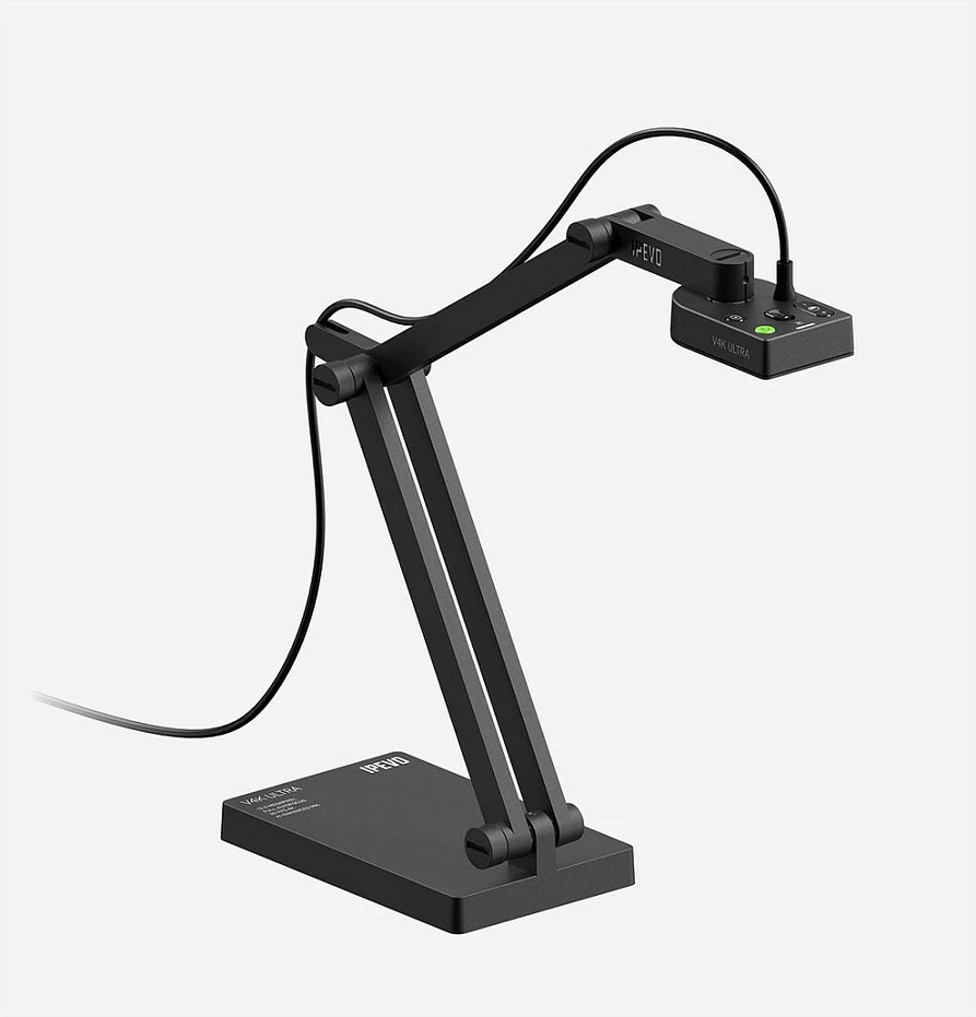 Kamerë dokumentesh USB IPEVO V4K Ultra, 13 MP, 4K Ultra HD, me mikrofon, e zezë