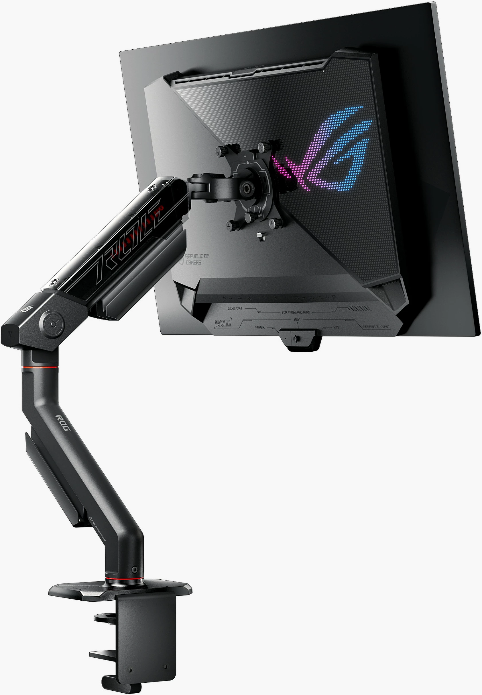 Mbajtëse monitori ASUS ROG Ergo AAS01R, VESA 100x100, deri 49", 13.5 kg, e zezë