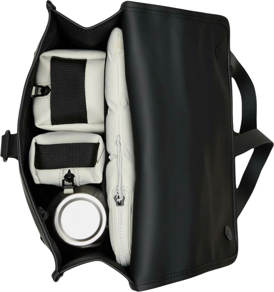 Çantë shpine unisex Rains Backpack Mini W3 13020, e zezë