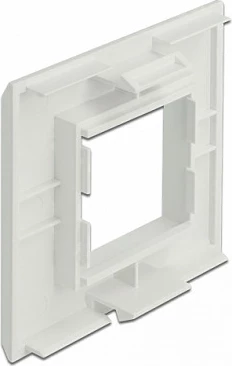Mbajtës moduli DeLOCK Easy 45 për kanal instalimi 85 x 80 mm, pa vida, ABS, i bardhë